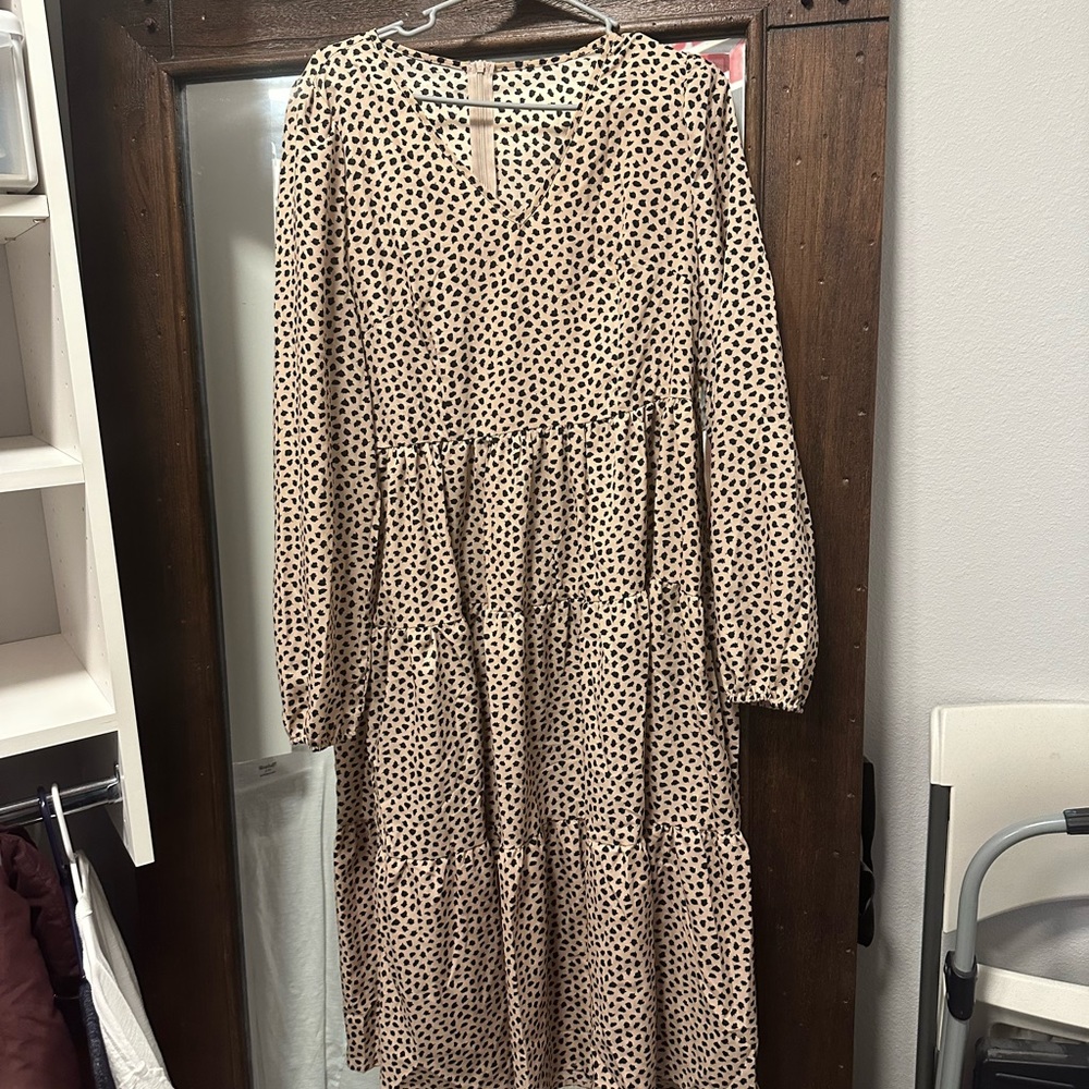Leopard print dress